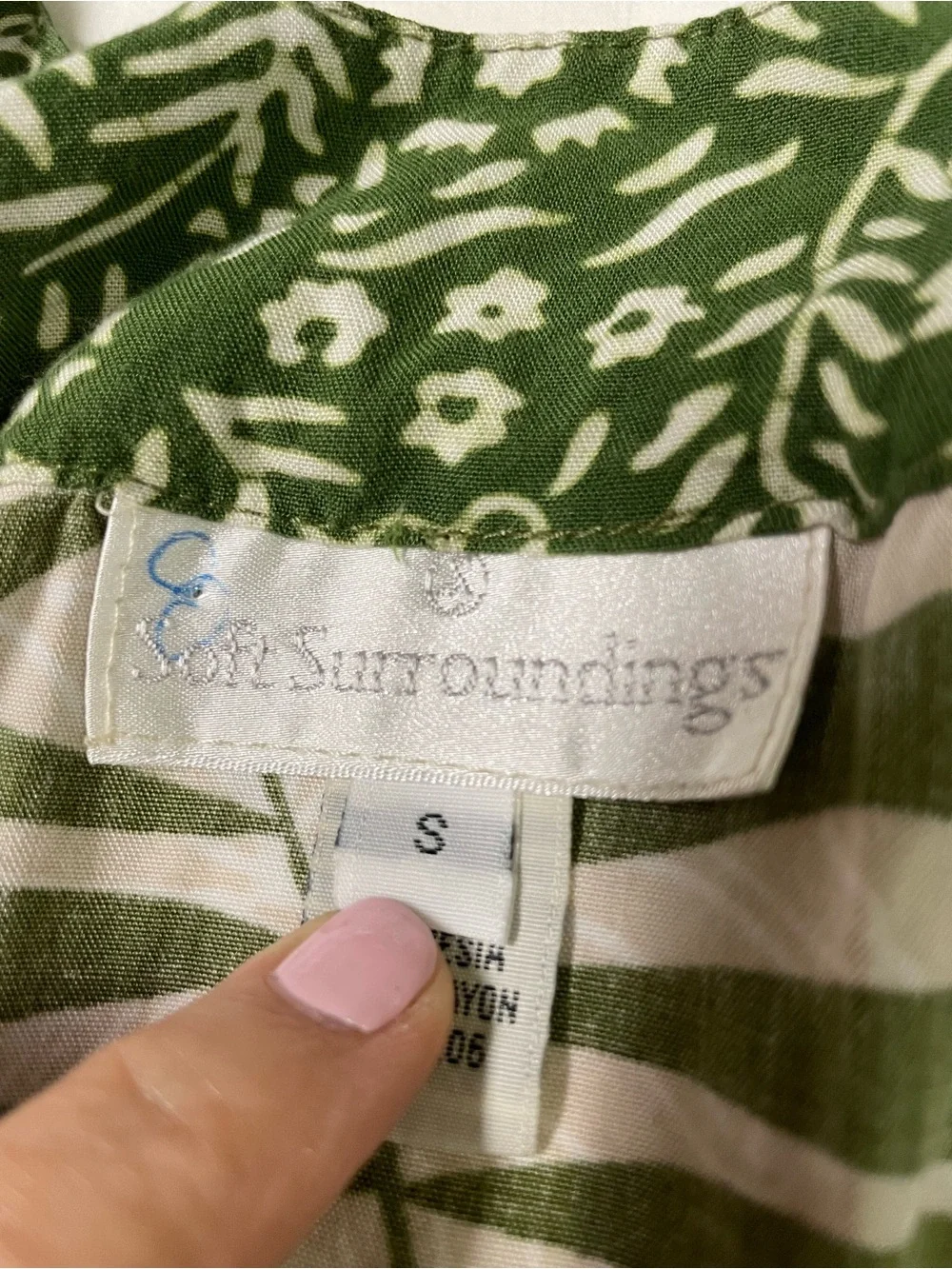 Soft Surroundings Floral Tropical Maxie Dress 100% Rayon With Pockets Bohemian